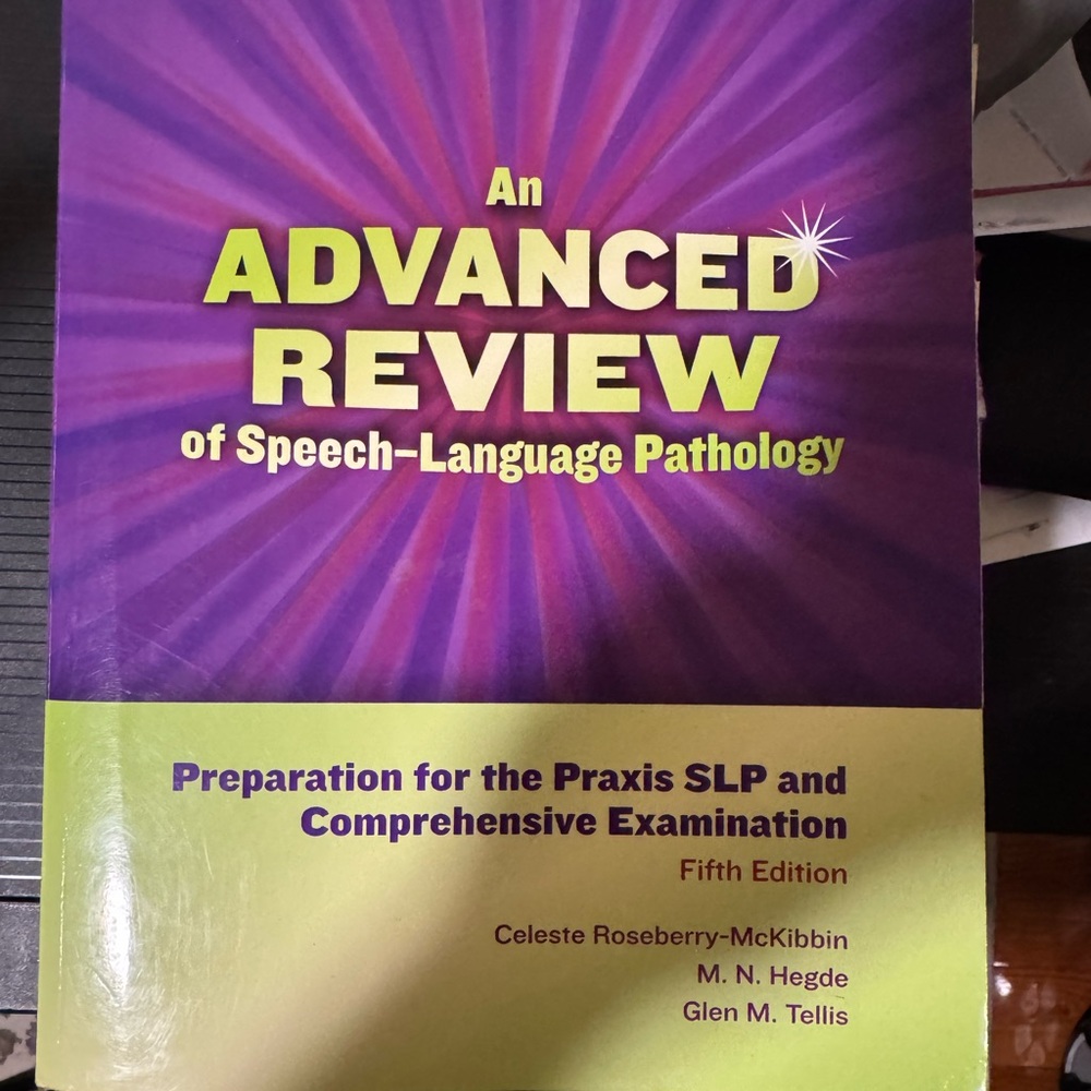 Advanced Review of Speech-Language Pathology Book SLP Praxis Exam Preperation